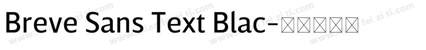 Breve Sans Text Blac字体转换